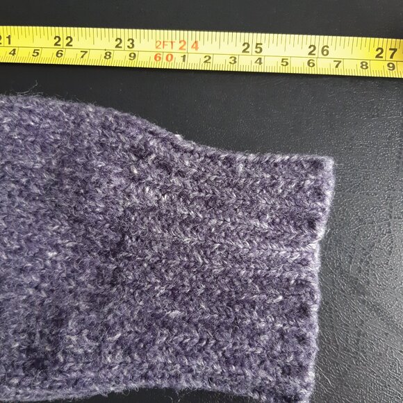 Le 31 by Simons SZ M Chunky Men's Turtleneck Sweater Blue w/White Fleck - Picture 9 of 13